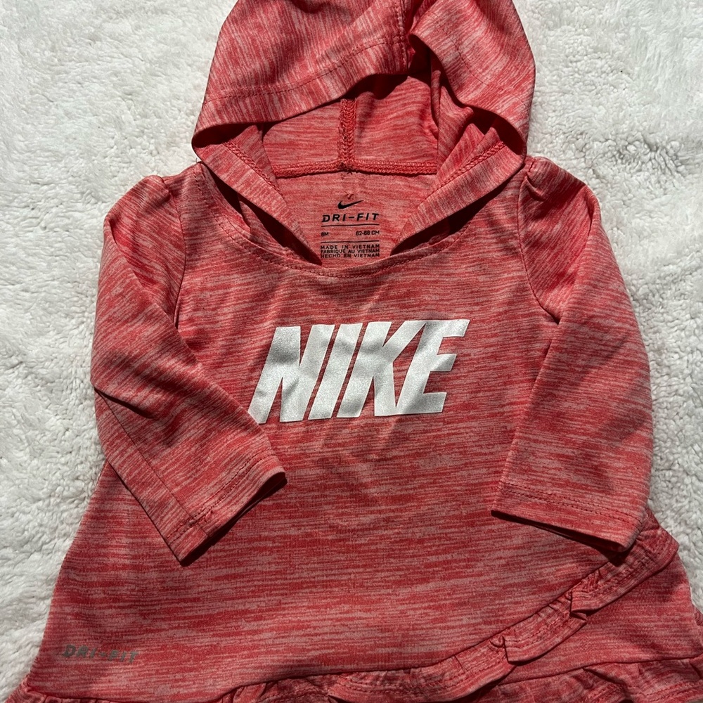 Nike Kids Heathered Red Hoodie